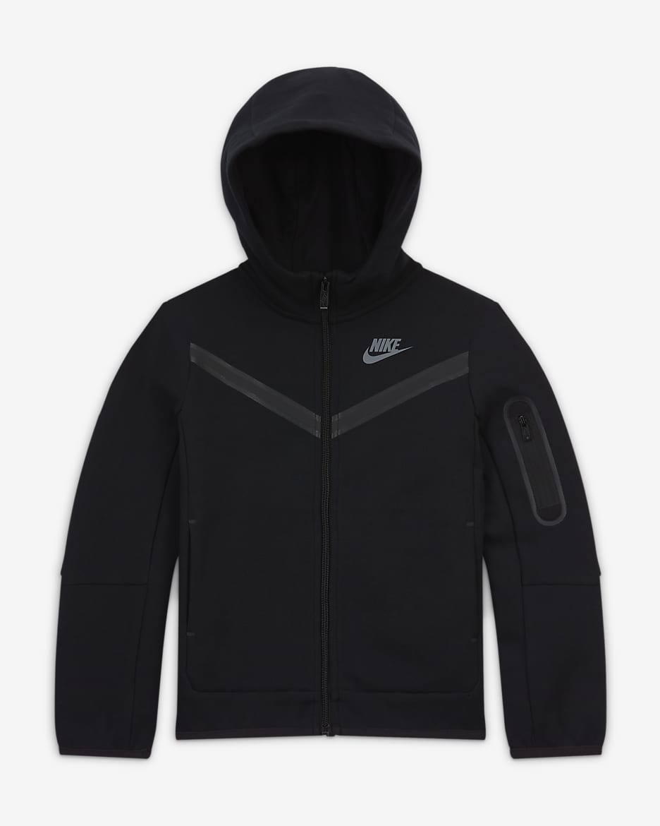 Nike Sportswear Tech Fleece Little Kids Full Zip Hoodie. Nike